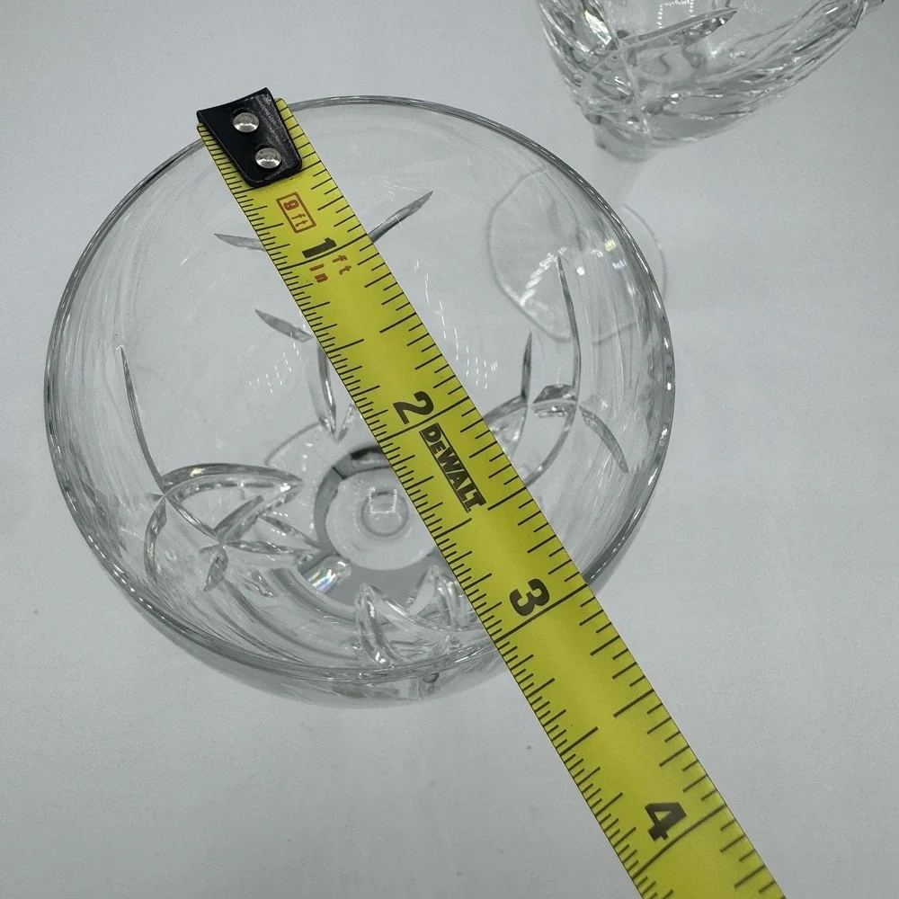 SET OF 2 WATERFORD JOHN ROCHA SIGNATURE 8.25 INCHES TALL WHITE WINE STEM GLASSES
